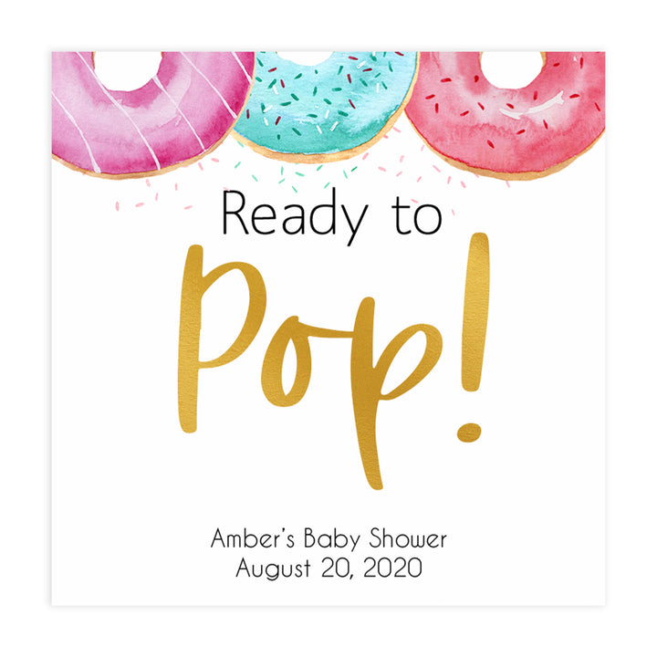 ready to pop tags, Printable baby shower games, donut baby games, baby shower games, fun baby shower ideas, top baby shower ideas, donut sprinkles baby shower, baby shower games, fun donut baby shower ideas