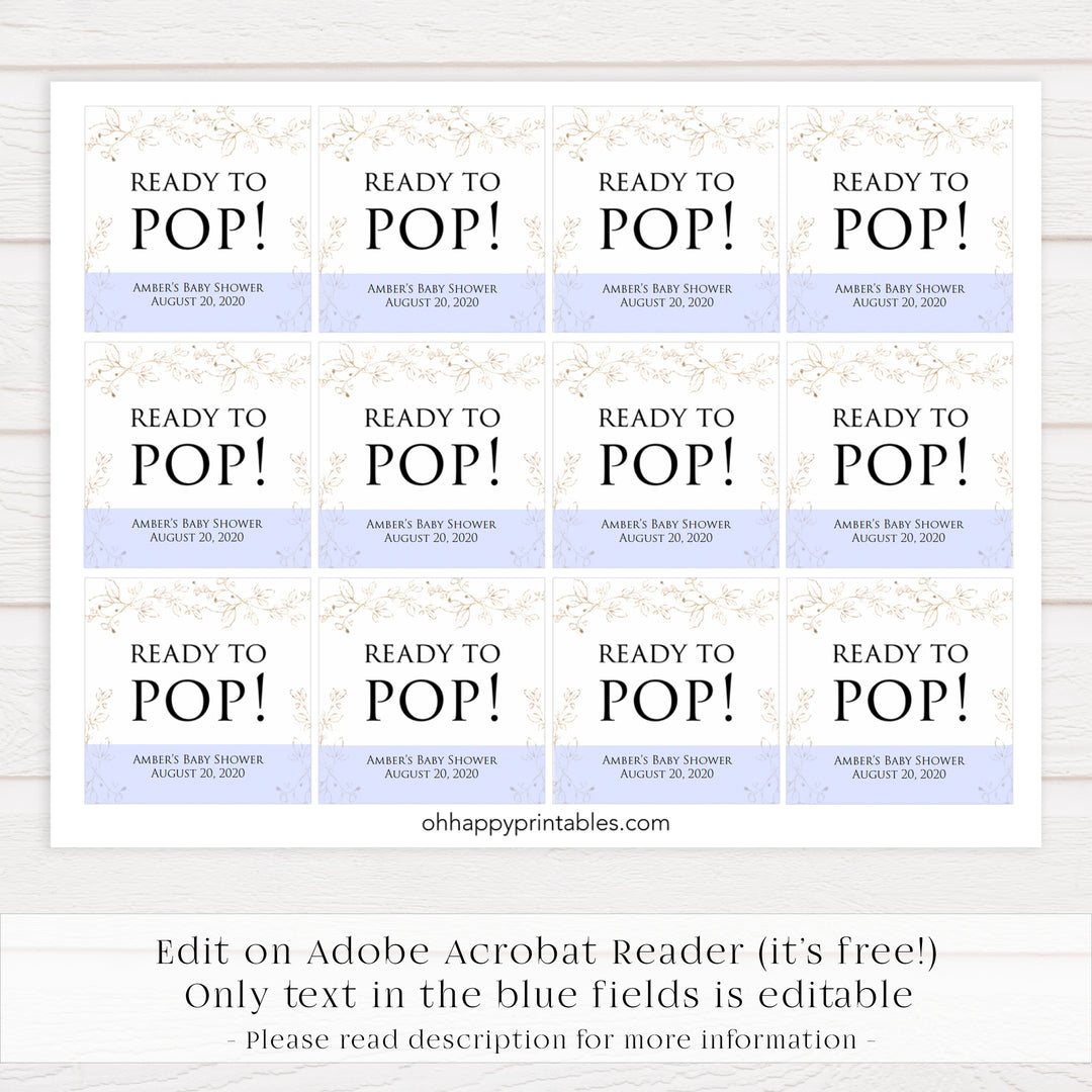 ready to pop tags, Printable baby shower games, gold leaf baby games, baby shower games, fun baby shower ideas, top baby shower ideas, gold leaf baby shower, baby shower games, fun gold leaf baby shower ideas