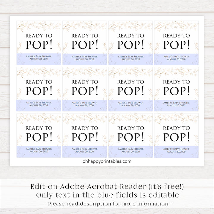 ready to pop tags, Printable baby shower games, gold leaf baby games, baby shower games, fun baby shower ideas, top baby shower ideas, gold leaf baby shower, baby shower games, fun gold leaf baby shower ideas