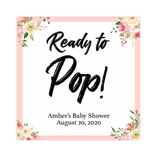 ready to pop tags, pop tags, Printable baby shower games, floral fun baby games, baby shower games, fun baby shower ideas, top baby shower ideas, floral baby shower, blue baby shower ideas