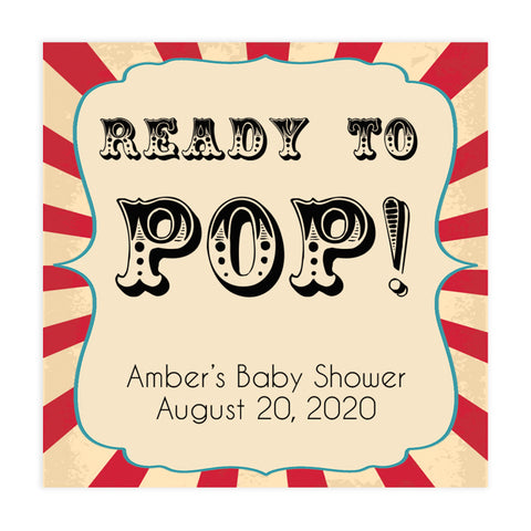 circus ready to pop tags, pop baby shower tags, Printable baby shower games, circus fun baby games, baby shower games, fun baby shower ideas, top baby shower ideas, carnival baby shower, circus baby shower ideas