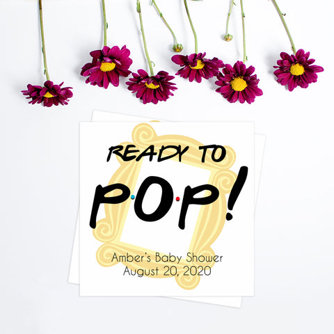 Ready to pop tags, Printable baby shower games, friends fun baby games, baby shower games, fun baby shower ideas, top baby shower ideas, friends baby shower, friends baby shower ideas