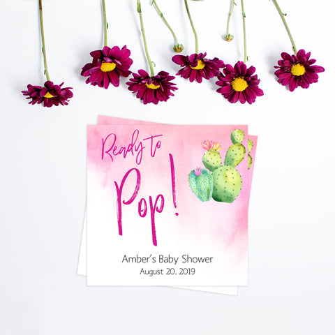Cactus baby games, ready to pop tags, popcorn tags, printable baby shower games, Mexican baby shower, fun baby games, top baby games, best baby games, baby shower games