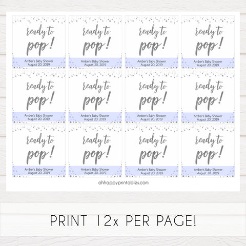 Ready to pop baby tags, printable baby tags, Little star baby shower games, printable baby shower games, twinkle star baby shower, fun baby games, top baby shower ideas