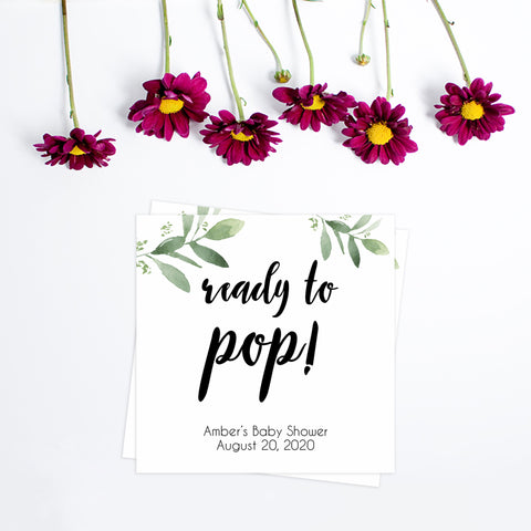 ready to pop tags, Printable baby shower games, botanical baby shower games, floral baby shower ideas, fun baby shower ideas