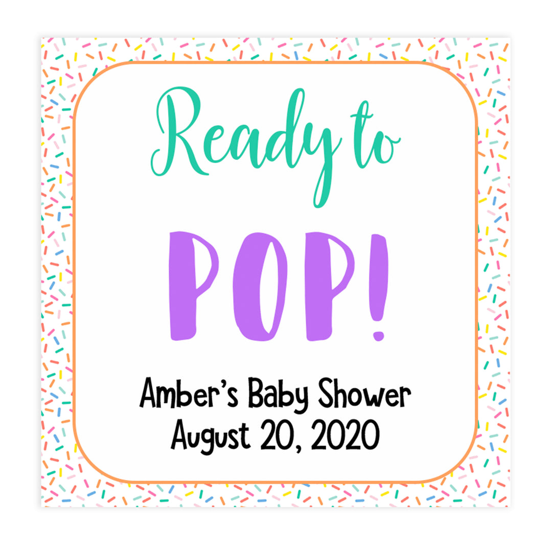 ready to pop tags, pop baby tags, Printable baby shower games, baby sprinkle fun baby games, baby shower games, fun baby shower ideas, top baby shower ideas, sprinkle shower baby shower, friends baby shower ideas