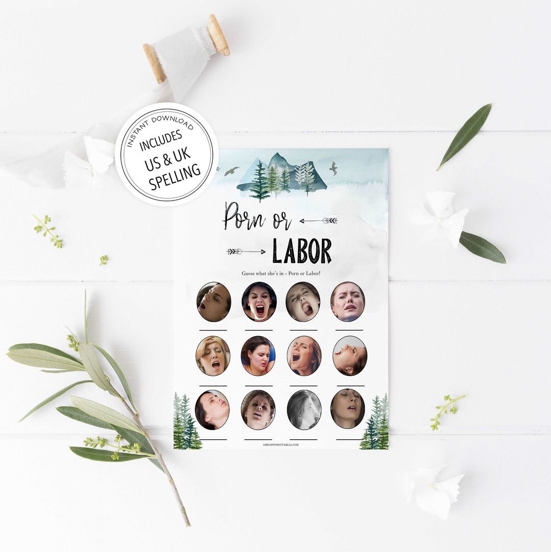 porn or labor, baby bump or beer belly, boobs or butts games, Printable baby shower games, adventure awaits baby games, baby shower games, fun baby shower ideas, top baby shower ideas, adventure awaits baby shower, baby shower games, fun adventure baby shower ideas