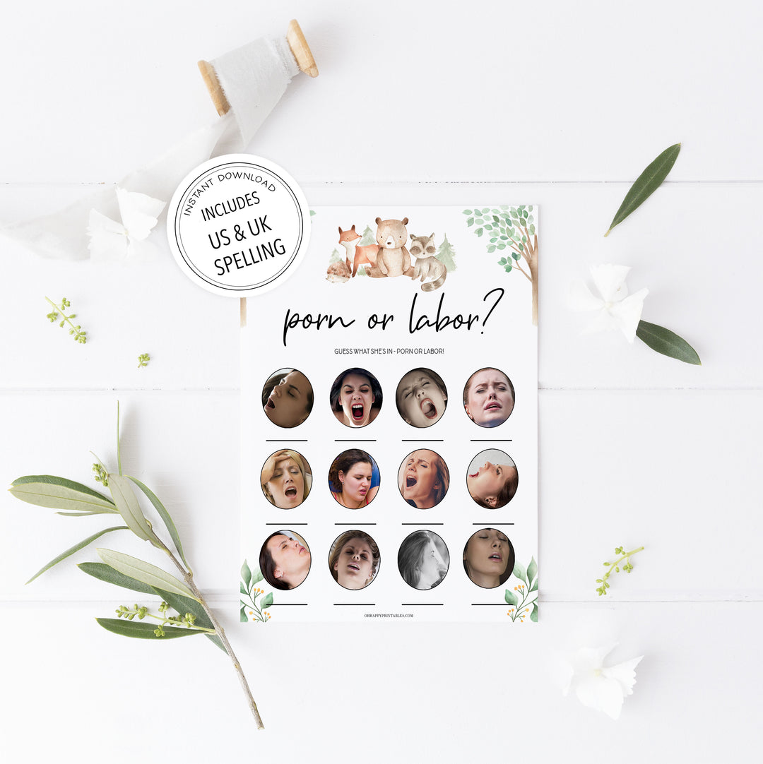 porn or labor baby games, Printable baby shower games, woodland animals baby games, baby shower games, fun baby shower ideas, top baby shower ideas, woodland baby shower, baby shower games, fun woodland animals baby shower ideas