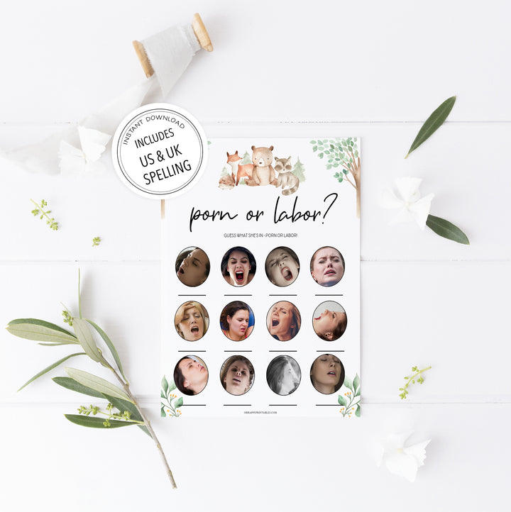 porn or labor baby games, Printable baby shower games, woodland animals baby games, baby shower games, fun baby shower ideas, top baby shower ideas, woodland baby shower, baby shower games, fun woodland animals baby shower ideas