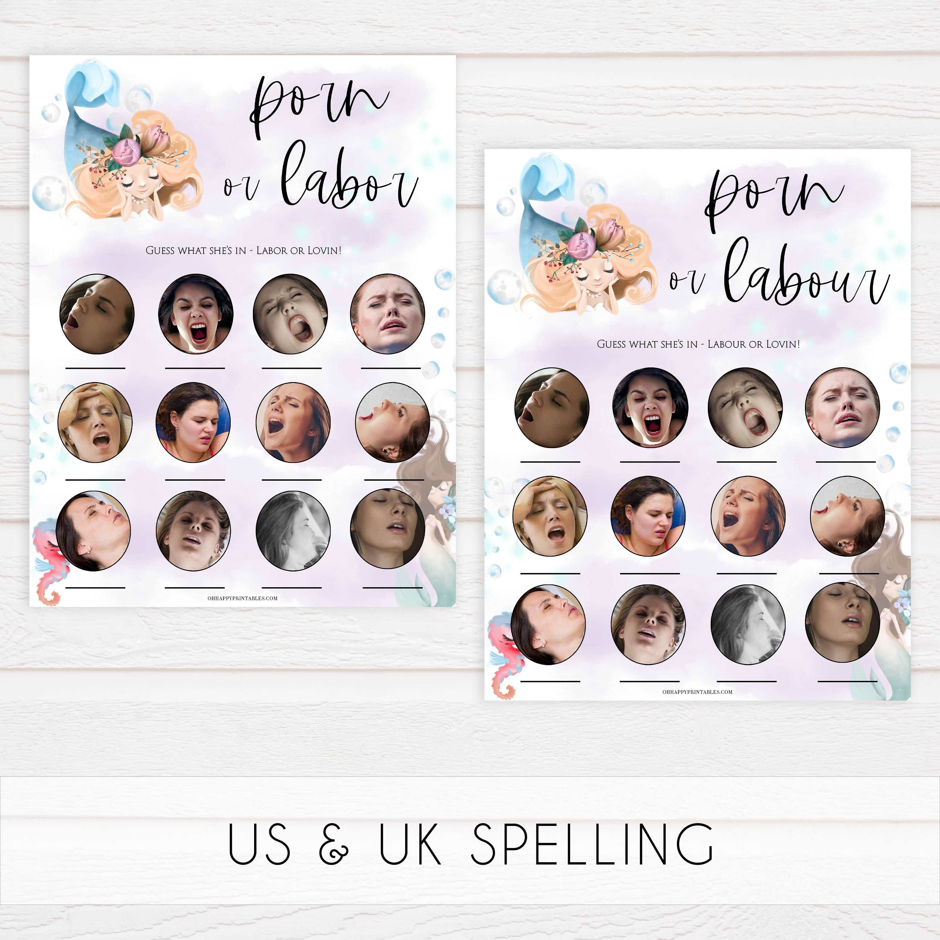 porn or labor, baby bump or beer belly, boobs or butts baby game, Printable baby shower games, little mermaid baby games, baby shower games, fun baby shower ideas, top baby shower ideas, little mermaid baby shower, baby shower games, pink hearts baby shower ideas