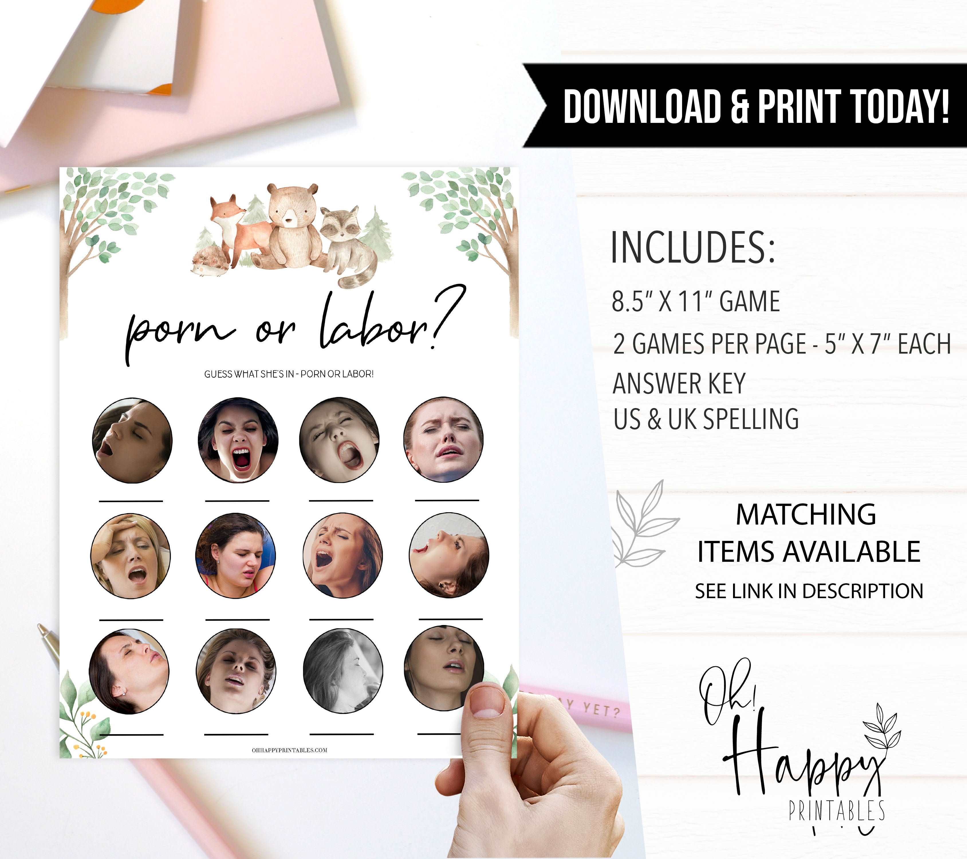 Printable baby shower games, woodland animals baby games, baby shower games, fun baby shower ideas, top baby shower ideas, woodland baby shower, baby shower games, fun woodland animals baby shower ideas