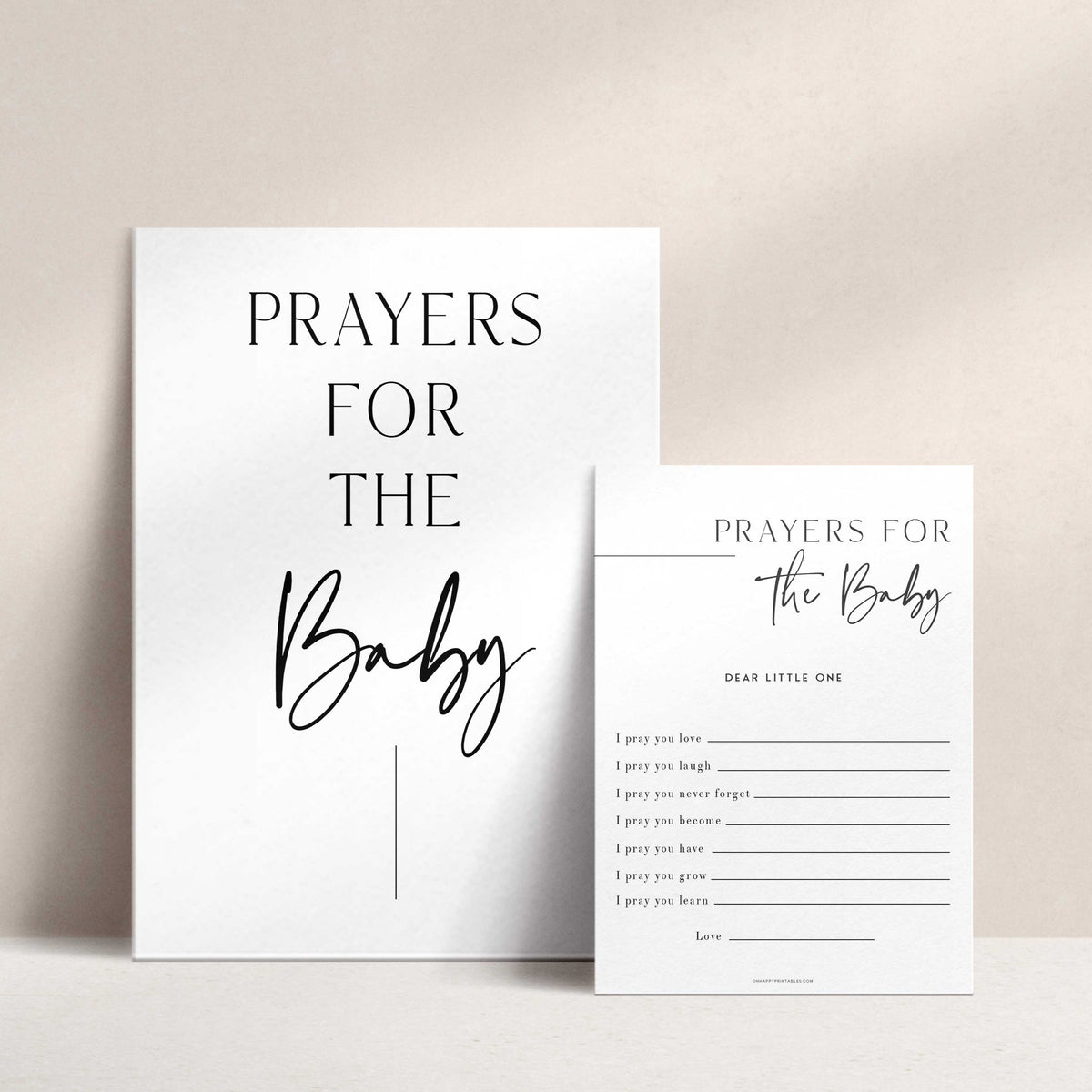 Prayers For The Baby - Minimalist Printable Baby Shower Games – OhHappyPrintables prayers-for-the-baby-minimalist-printable-baby-shower-games-ohhappyprintables