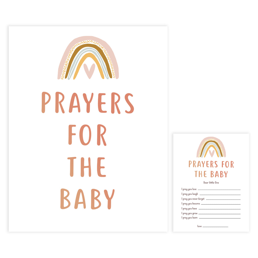 prayers for the baby keepsake, Printable baby shower games, boho rainbow baby games, baby shower games, fun baby shower ideas, top baby shower ideas, boho rainbow baby shower, baby shower games, fun boho rainbow baby shower ideas