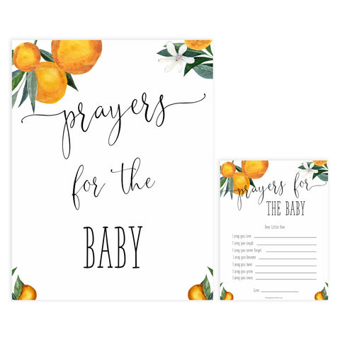 prayers for the baby keepsake, Printable baby shower games, little cutie baby games, baby shower games, fun baby shower ideas, top baby shower ideas, little cutie baby shower, baby shower games, fun little cutie baby shower ideas, citrus baby shower games, citrus baby shower, orange baby shower