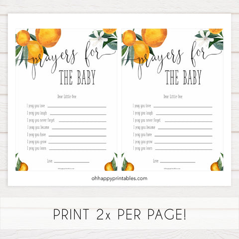 prayers for the baby keepsake, Printable baby shower games, little cutie baby games, baby shower games, fun baby shower ideas, top baby shower ideas, little cutie baby shower, baby shower games, fun little cutie baby shower ideas, citrus baby shower games, citrus baby shower, orange baby shower