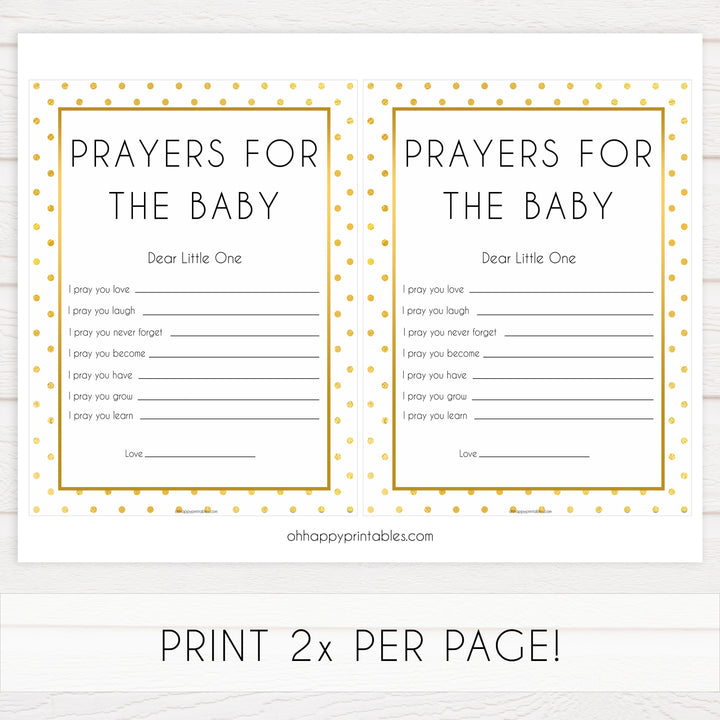 prayers for the baby game, Printable baby shower games, baby gold dots fun baby games, baby shower games, fun baby shower ideas, top baby shower ideas, gold glitter shower baby shower, friends baby shower ideas