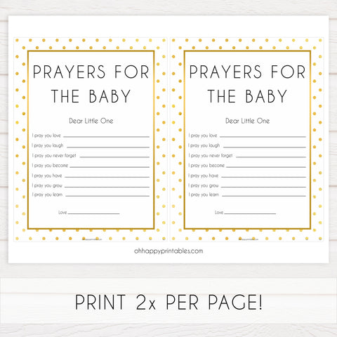 prayers for the baby game, Printable baby shower games, baby gold dots fun baby games, baby shower games, fun baby shower ideas, top baby shower ideas, gold glitter shower baby shower, friends baby shower ideas