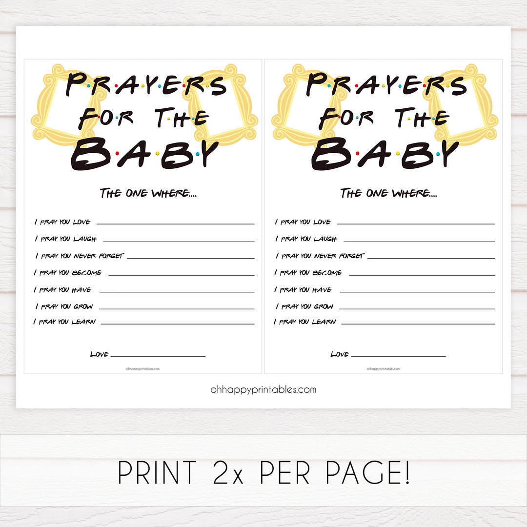 Prayers for the baby keepsake, Printable baby shower games, friends fun baby games, baby shower games, fun baby shower ideas, top baby shower ideas, friends baby shower, friends baby shower ideas