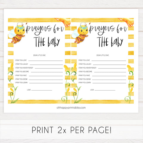 prayers for the baby keepsake, Printable baby shower games, mommy bee fun baby games, baby shower games, fun baby shower ideas, top baby shower ideas, mommy to bee baby shower, friends baby shower ideas