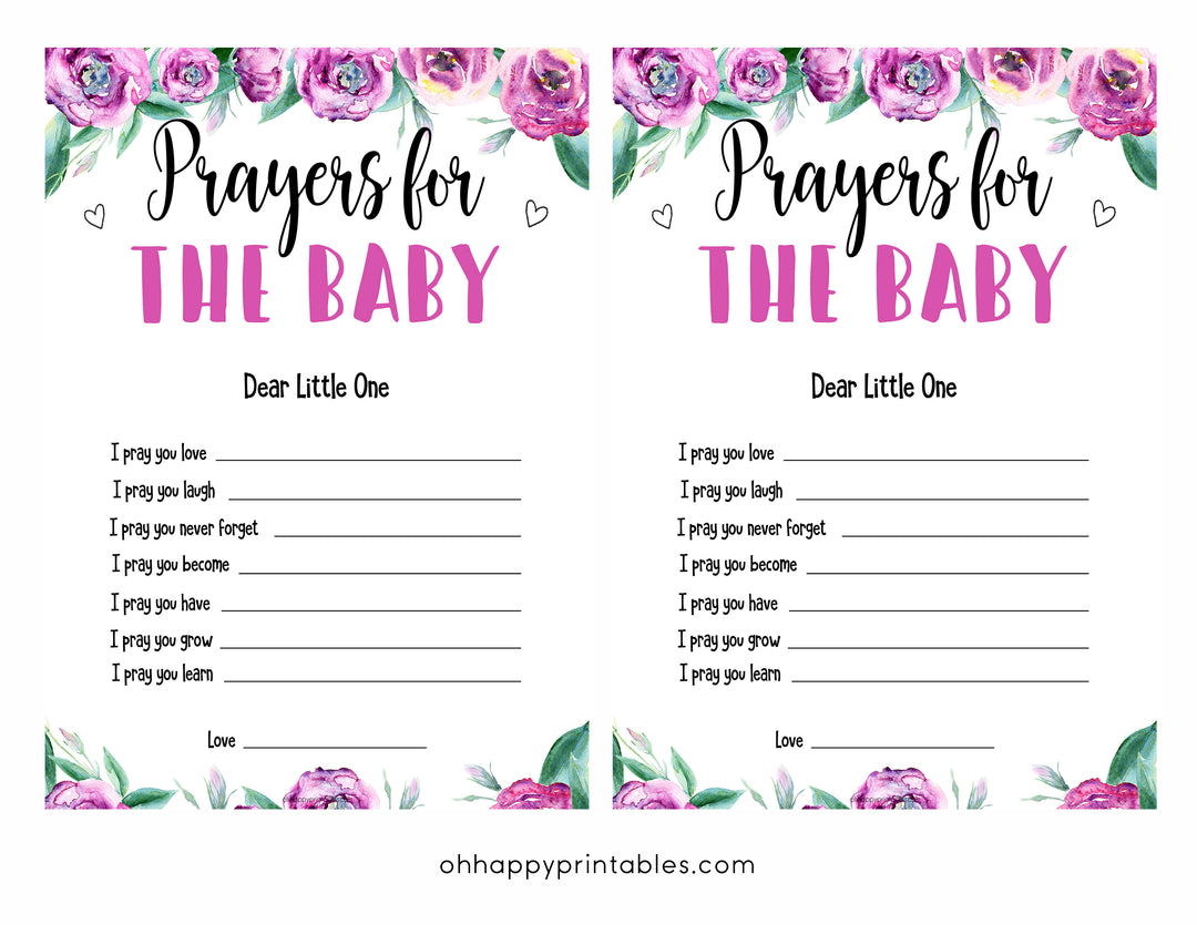 Purple peonies prayers for baby baby shower games, printable baby shower games, fun baby shower games, baby shower games, popular baby shower games, floral baby shower games, purple baby shower themes
