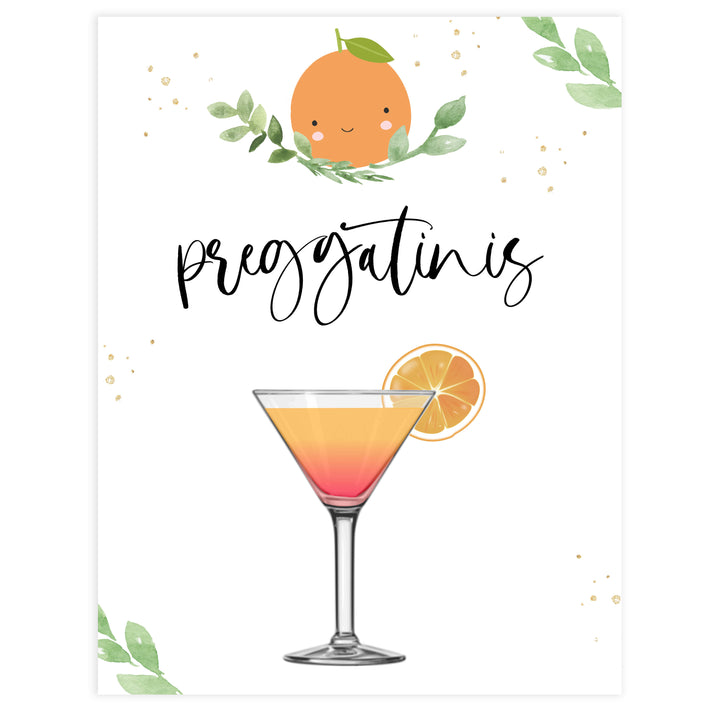 preggatinis baby shower table signs,  Little cutie baby decor, printable baby table signs, printable baby decor, baby little cutie table signs, fun baby signs, baby little cutie fun baby table signs