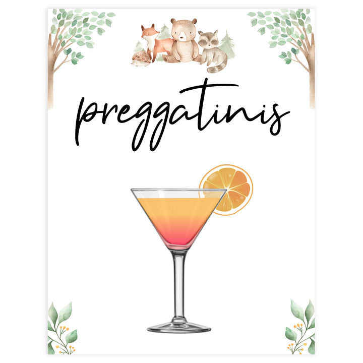 preggatinis baby table decor, Woodland animals baby decor, printable baby table signs, printable baby decor, baby woodland animals table signs, fun baby signs, baby woodland animals fun baby table signs