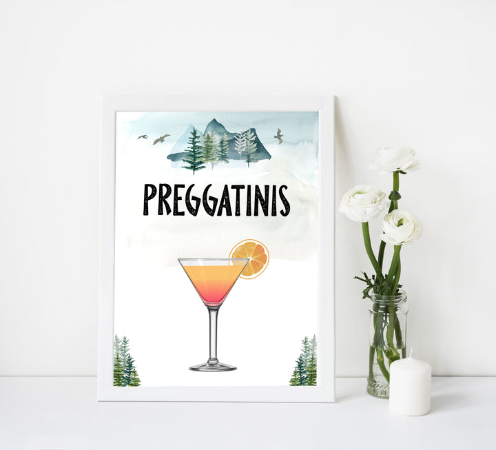 preggatinis baby shower table sign, Adventure baby decor, printable baby table signs, printable baby decor, baby adventure table signs, fun baby signs, baby adventure fun baby table signs