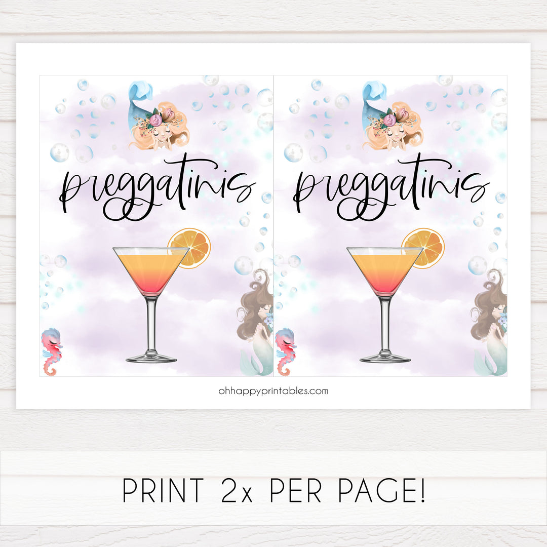 Preggatinis Sign - Mermaid