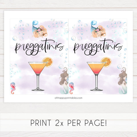 Preggatinis Sign - Mermaid
