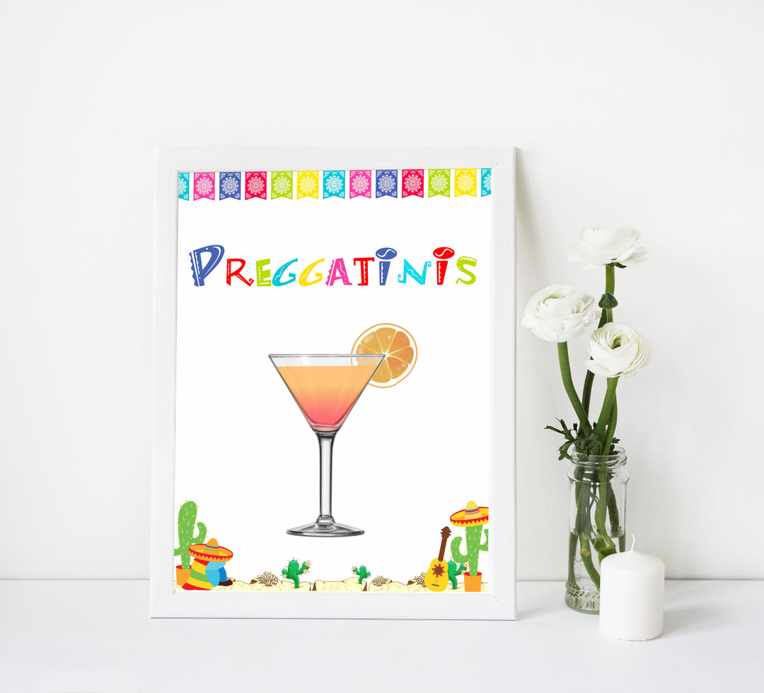 preggatinis baby table signs, Mexican fiesta baby decor, printable baby table signs, printable baby decor, baby Mexican fiesta table signs, fun baby signs, baby fiesta fun baby table signs