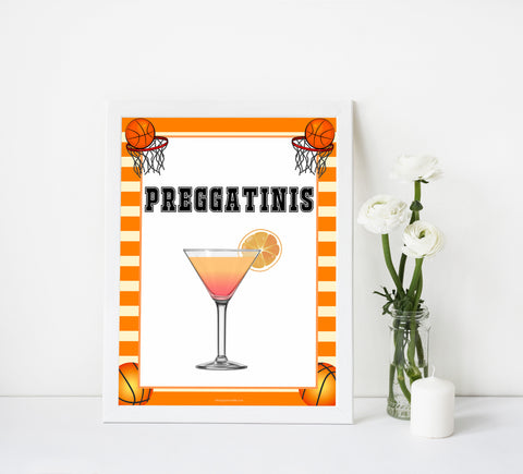 preggatinis baby sign, Basketball baby decor, printable baby table signs, printable baby decor, Basketball table signs, fun baby signs, Basketball fun baby table signs