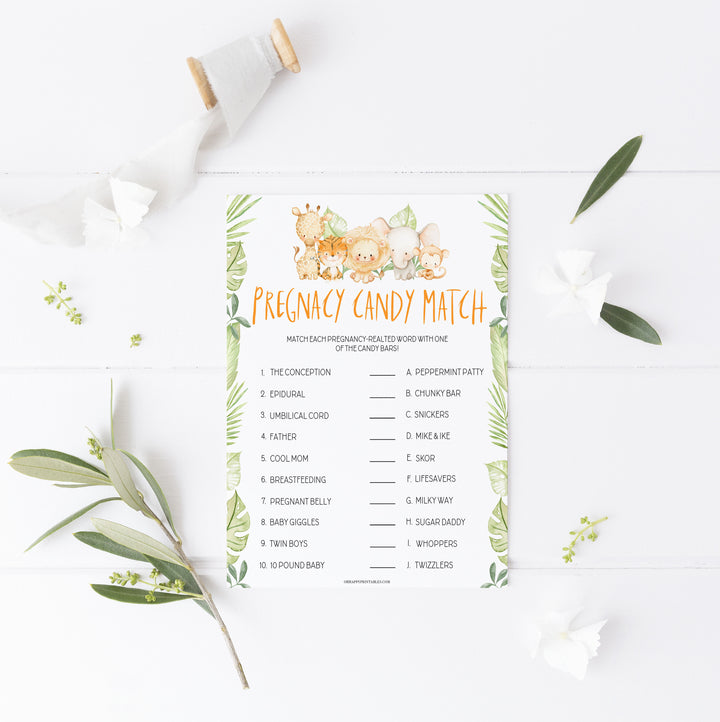 pregnancy candy match game, Printable baby shower games, safari animals baby games, baby shower games, fun baby shower ideas, top baby shower ideas, safari animals baby shower, baby shower games, fun baby shower ideas