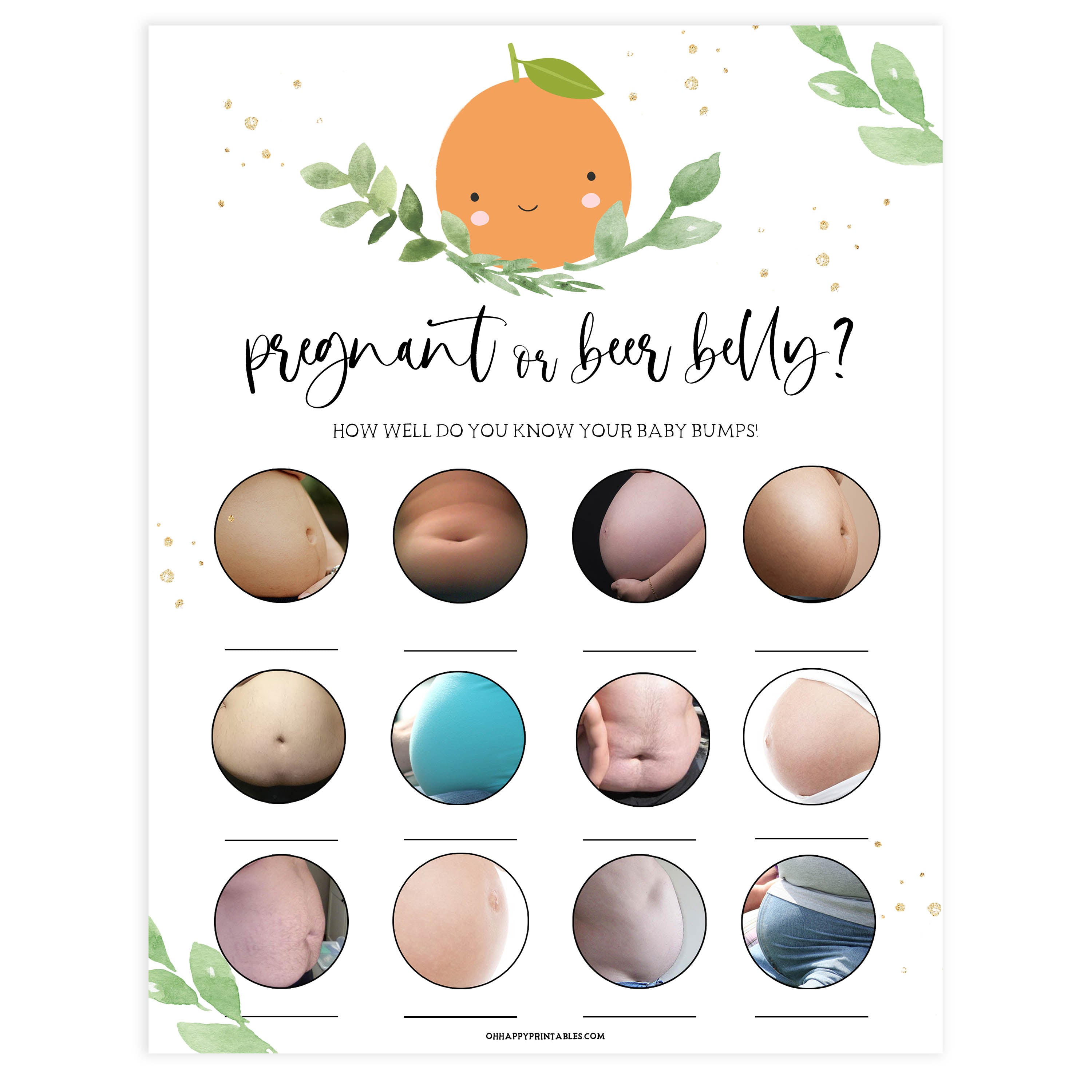 pregnant or beer belly baby games, baby bump or beer belly game, Printable baby shower games, little cutie baby games, baby shower games, fun baby shower ideas, top baby shower ideas, little cutie baby shower, baby shower games, fun little cutie baby shower ideas