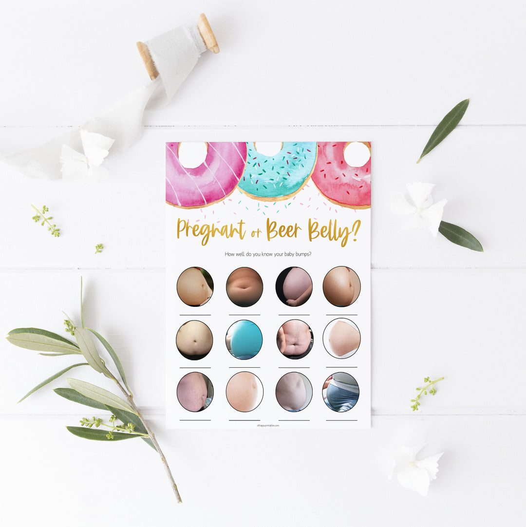 pregnant or been belly game, Printable baby shower games, donut baby games, baby shower games, fun baby shower ideas, top baby shower ideas, donut sprinkles baby shower, baby shower games, fun donut baby shower ideas