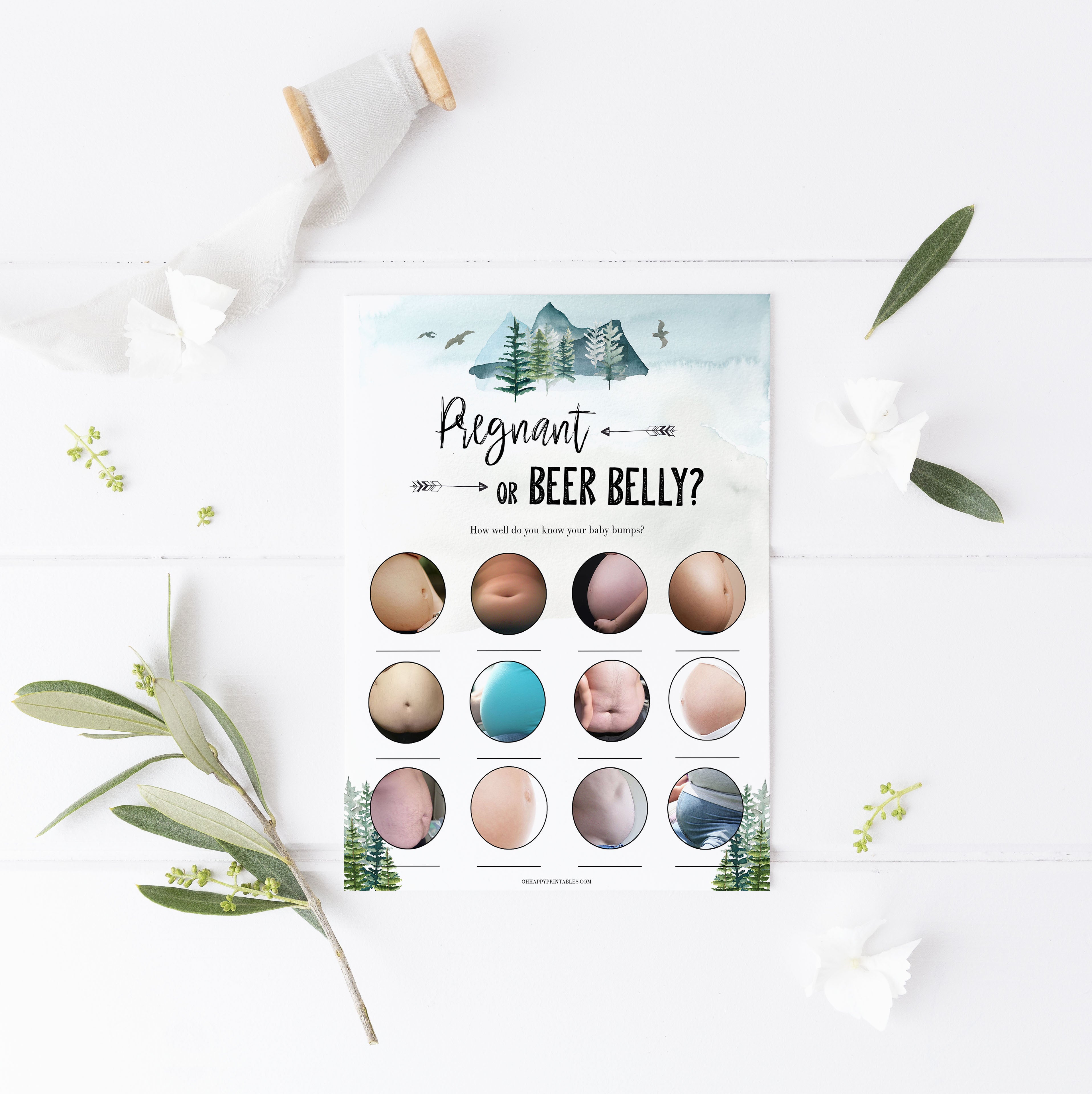 pregnant or beer belly game, Printable baby shower games, adventure awaits baby games, baby shower games, fun baby shower ideas, top baby shower ideas, adventure awaits baby shower, baby shower games, fun adventure baby shower ideas