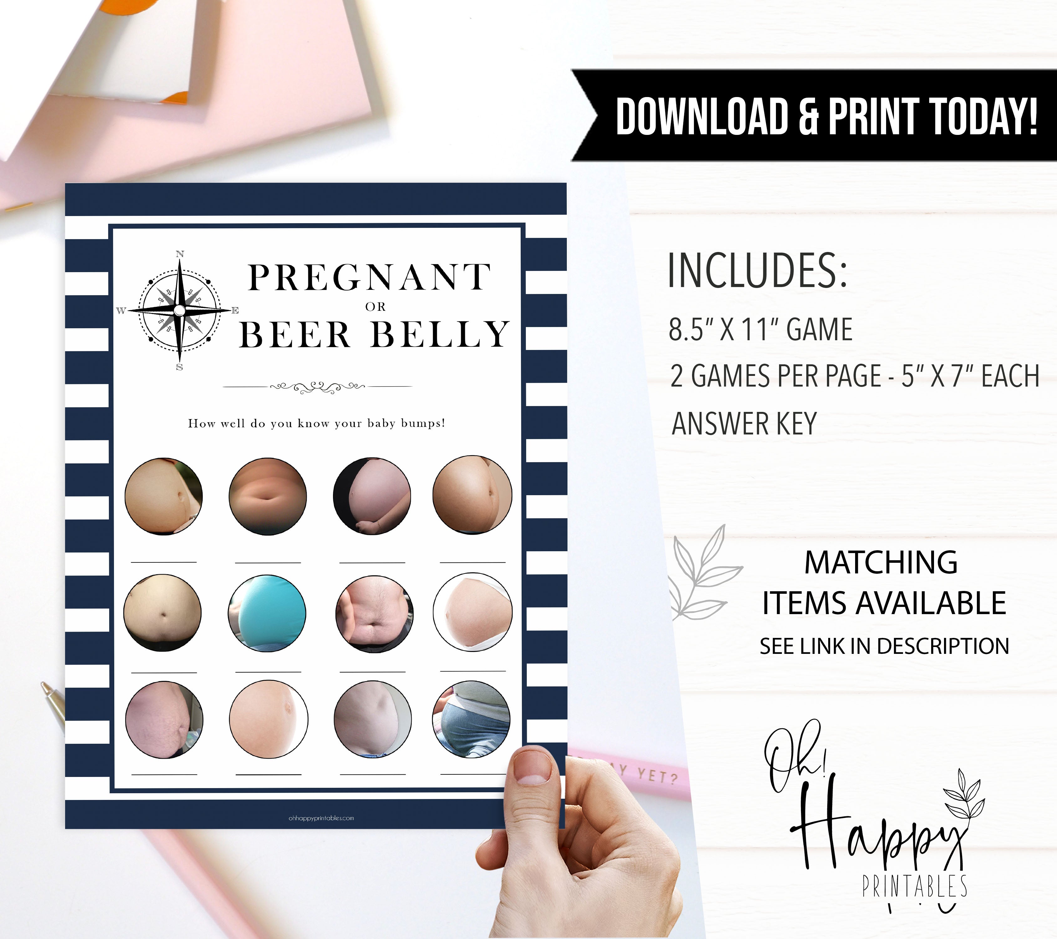 Nautical baby shower games, pregnant or beer belly baby shower games, printable baby shower games, baby shower games, fun baby games, ahoy its a boy, popular baby shower games, sailor baby games, boat baby games