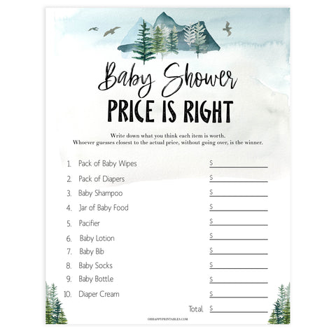 editable price is right baby shower game, Printable baby shower games, adventure awaits baby games, baby shower games, fun baby shower ideas, top baby shower ideas, adventure awaits baby shower, baby shower games, fun adventure baby shower ideas