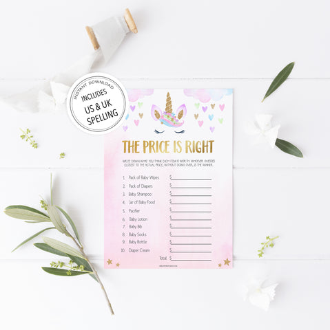 price is right baby game, Printable baby shower games, unicorn baby games, baby shower games, fun baby shower ideas, top baby shower ideas, unicorn baby shower, baby shower games, fun unicorn baby shower ideas