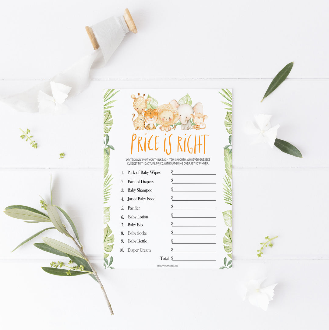baby shower price is right game, baby price is right, Printable baby shower games, safari animals baby games, baby shower games, fun baby shower ideas, top baby shower ideas, safari animals baby shower, baby shower games, fun baby shower ideas