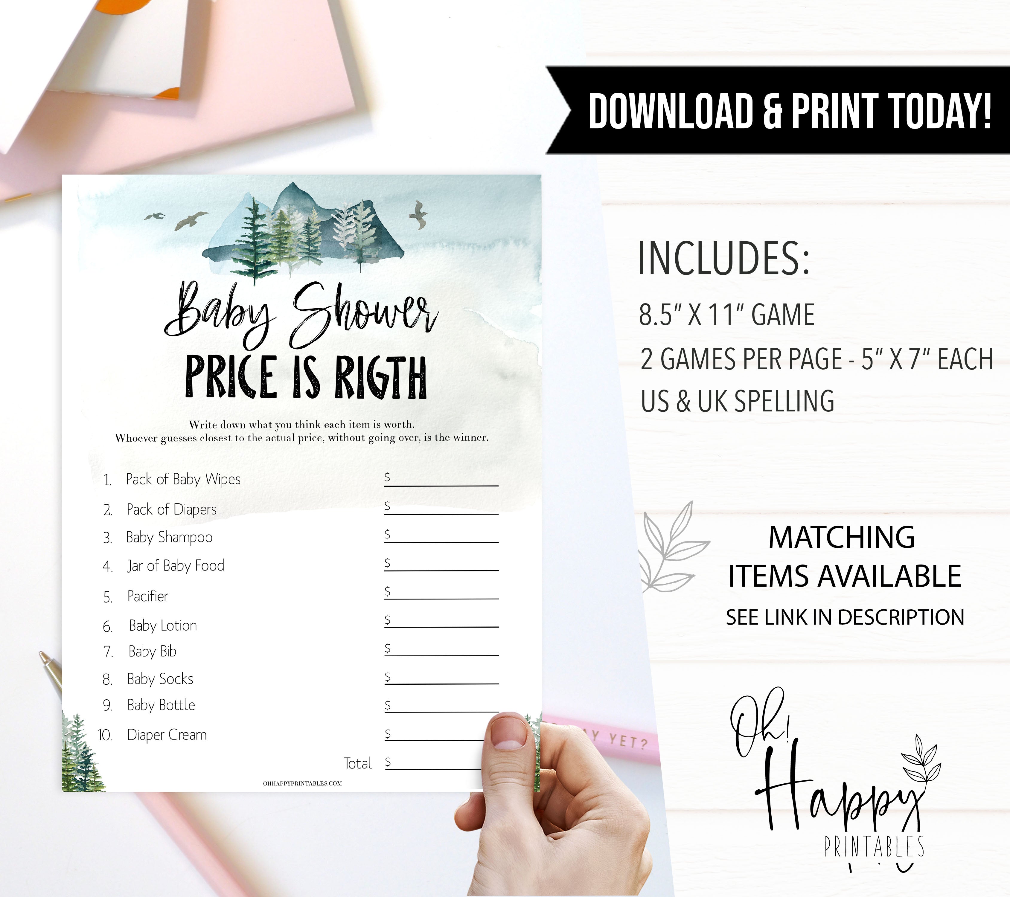 editable price is right baby shower game, Printable baby shower games, adventure awaits baby games, baby shower games, fun baby shower ideas, top baby shower ideas, adventure awaits baby shower, baby shower games, fun adventure baby shower ideas