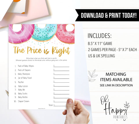 editable baby shower games, the price is right baby game, Printable baby shower games, donut baby games, baby shower games, fun baby shower ideas, top baby shower ideas, donut sprinkles baby shower, baby shower games, fun donut baby shower ideas