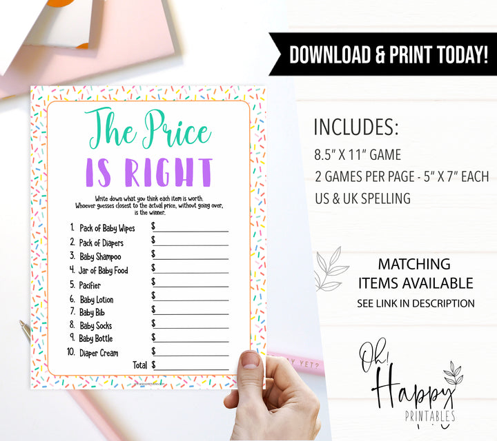 price is right baby game, baby price is right, Printable baby shower games, baby sprinkle fun baby games, baby shower games, fun baby shower ideas, top baby shower ideas, sprinkle shower baby shower, friends baby shower ideas