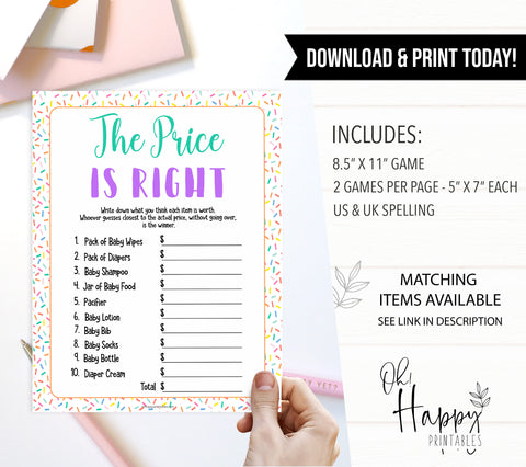 price is right baby game, baby price is right, Printable baby shower games, baby sprinkle fun baby games, baby shower games, fun baby shower ideas, top baby shower ideas, sprinkle shower baby shower, friends baby shower ideas