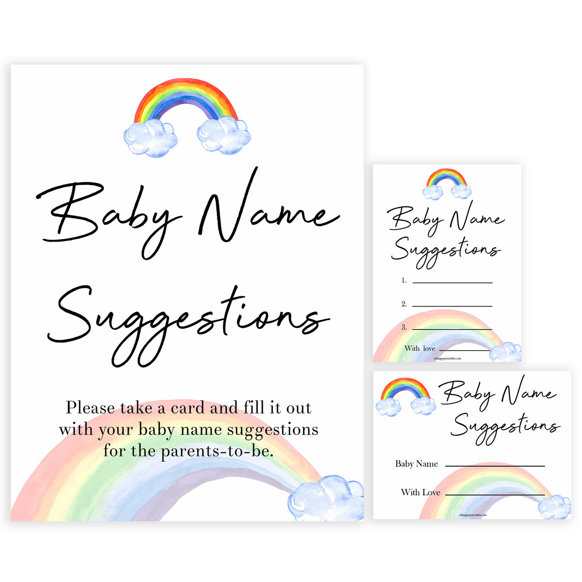 Rainbow baby games, rainbow baby name suggestions, rainbow printable baby games, instant download games, rainbow baby shower, printable baby games, fun baby games, popular baby games, top 10 baby games