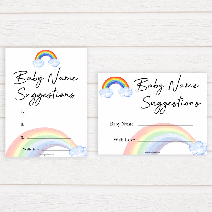 Rainbow baby games, rainbow baby name suggestions, rainbow printable baby games, instant download games, rainbow baby shower, printable baby games, fun baby games, popular baby games, top 10 baby games