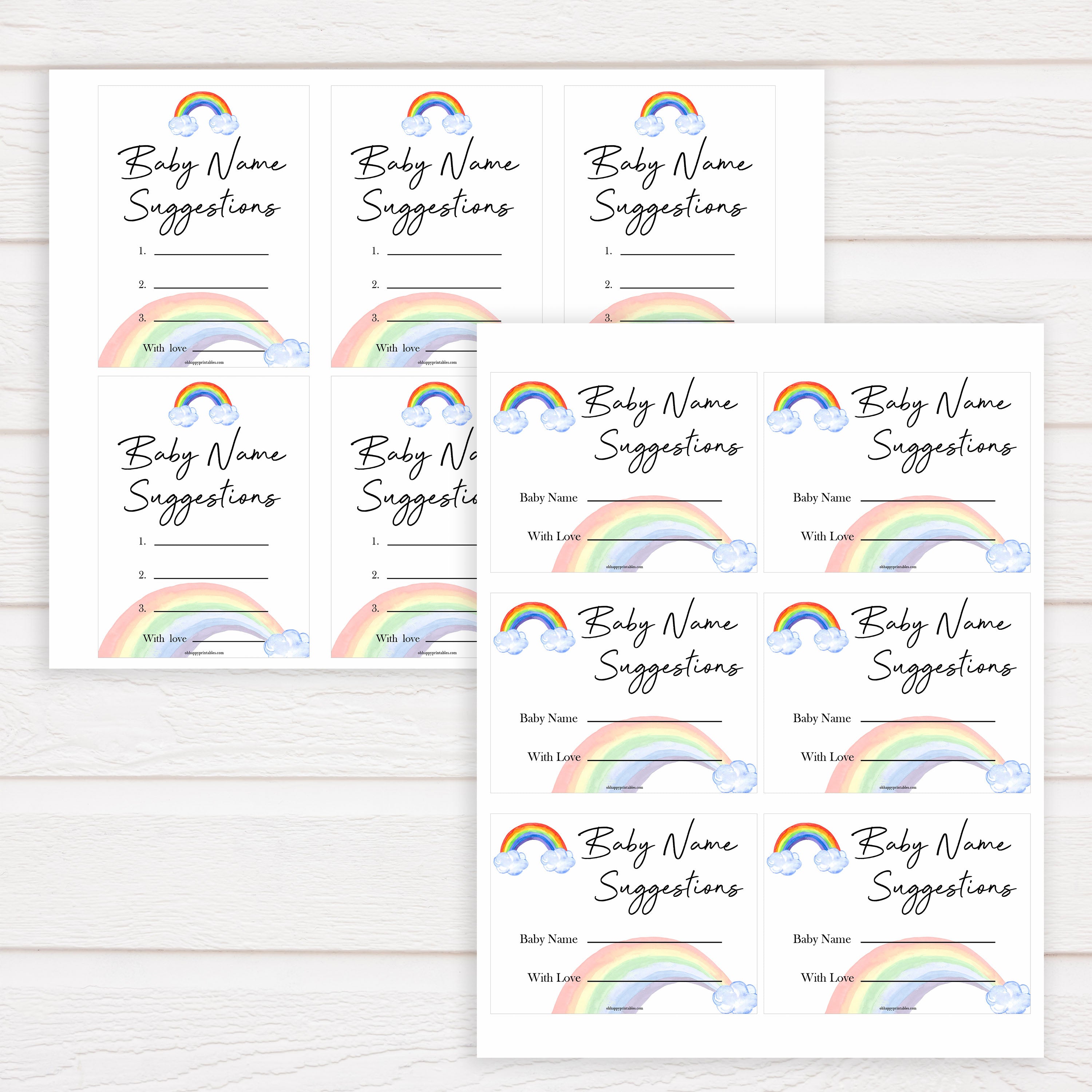 Rainbow baby games, rainbow baby name suggestions, rainbow printable baby games, instant download games, rainbow baby shower, printable baby games, fun baby games, popular baby games, top 10 baby games