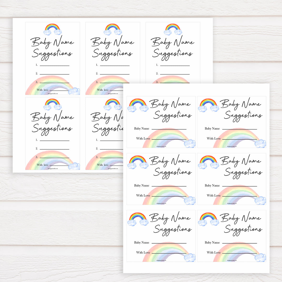 Rainbow baby games, rainbow baby name suggestions, rainbow printable baby games, instant download games, rainbow baby shower, printable baby games, fun baby games, popular baby games, top 10 baby games