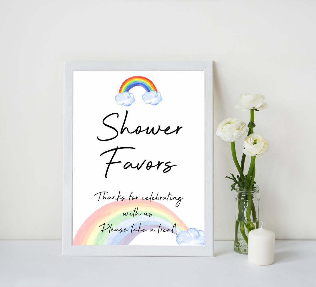 rainbow baby shower, shower favours, baby favors baby shower sign, printable baby signs, baby signs, top 10 baby ideas, popular baby ideas