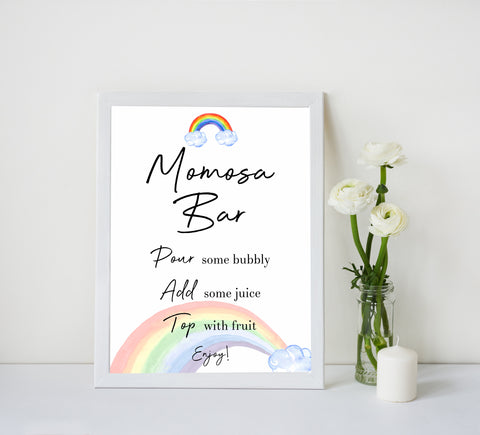 rainbow baby shower, momosa baby shower sign, printable baby signs, baby signs, top 10 baby ideas, popular baby ideas
