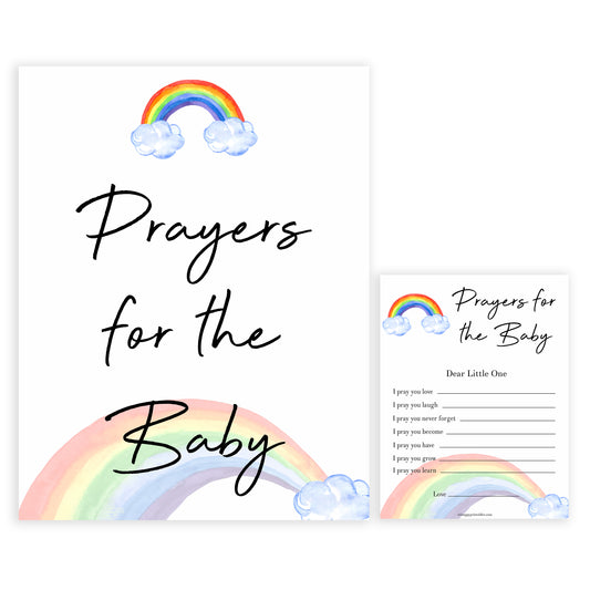 Rainbow baby games, rainbow prayers for the baby, rainbow printable baby games, instant download games, rainbow baby shower, printable baby games, fun baby games, popular baby games, top 10 baby games